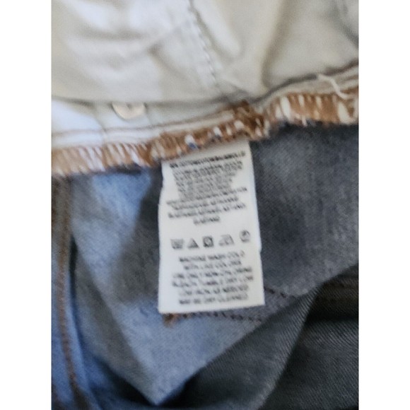 Free People Great Heights Frayed Jeans Medium Wash Distressed Size 27 - Picture 10 of 10